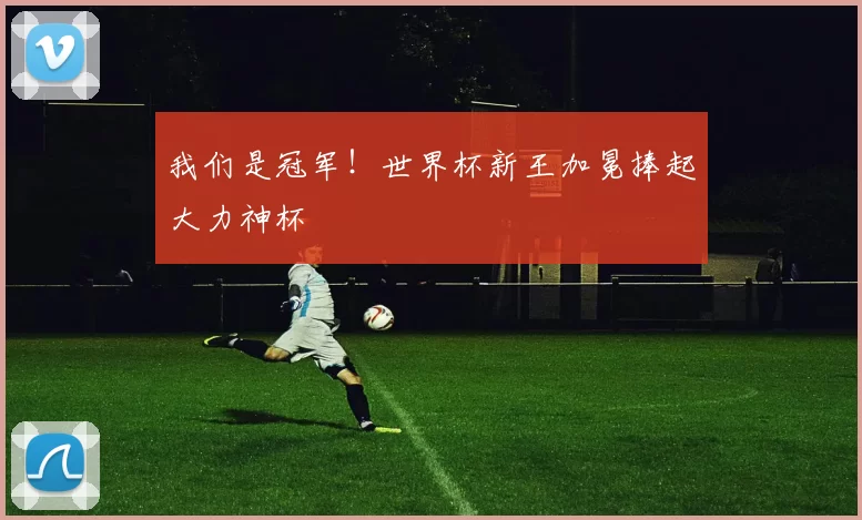 我们是冠军！世界杯新王加冕捧起大力神杯