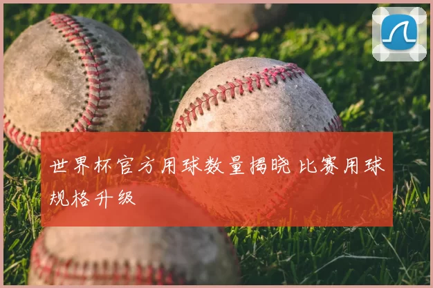 世界杯官方用球数量揭晓 比赛用球规格升级