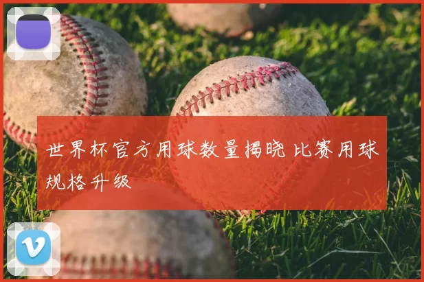 世界杯官方用球数量揭晓 比赛用球规格升级